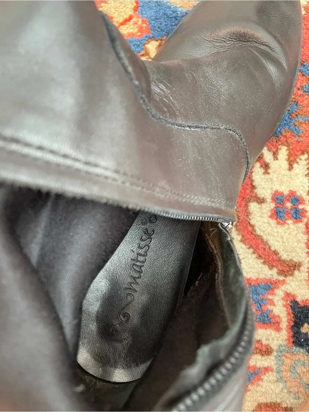 Matisse Black Leather Over-the-Knee Riding Boots